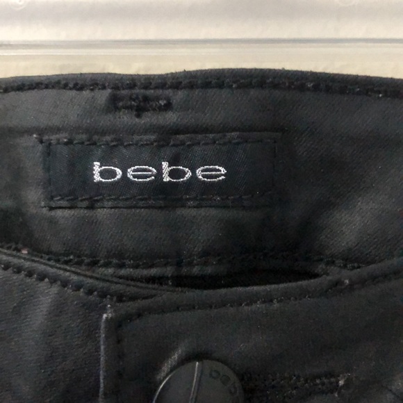 Bebe Faux Leather Denim Pant - Picture 3 of 5